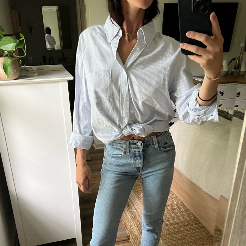 Brandy Melville Striped Polo Shirt